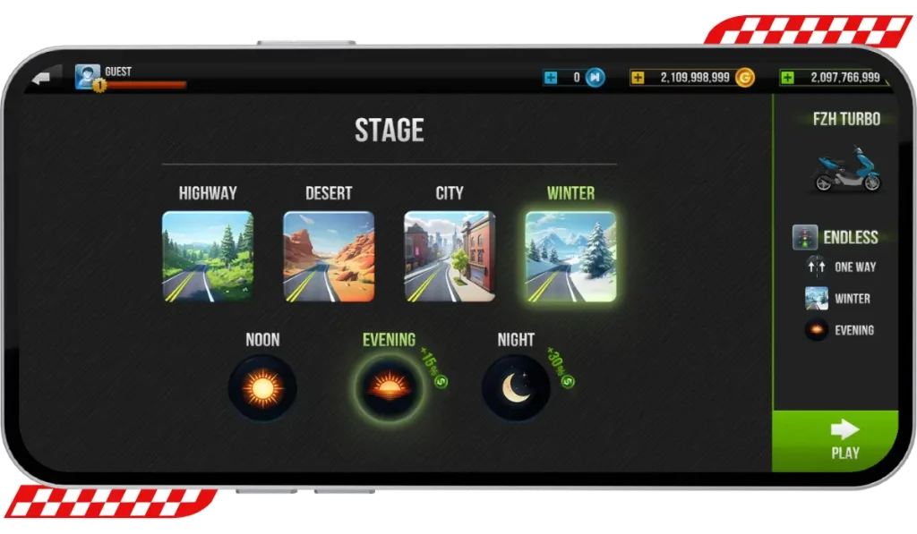 Traffic Rider Mod APK v(2.11) | Download Latest Version & Unlimited, All Bikes Unlocked 4 Dynamic Riding Environments