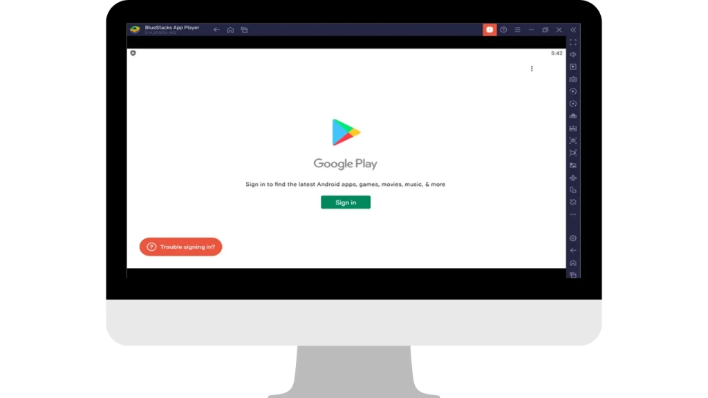 Launch BlueStacks And Sign In