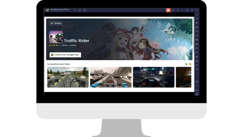 Search For Traffic Rider In Play Store